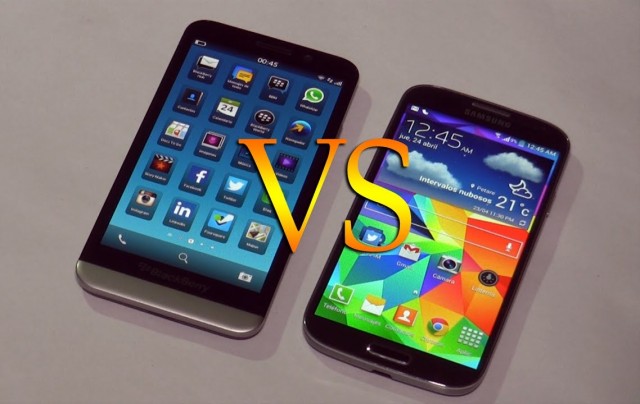 Samsung Galaxy S4 vs BlackBerry Z30