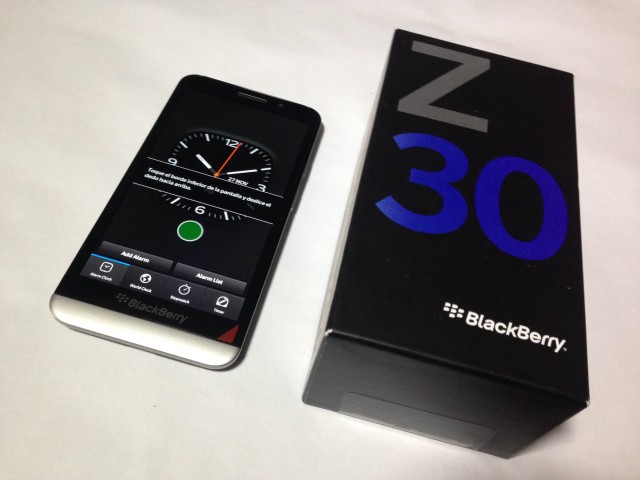 Unboxing del BlackBerry Z30