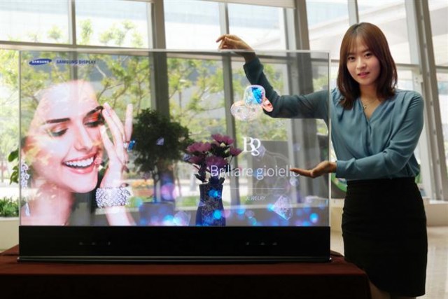 samsung pantalla transparente