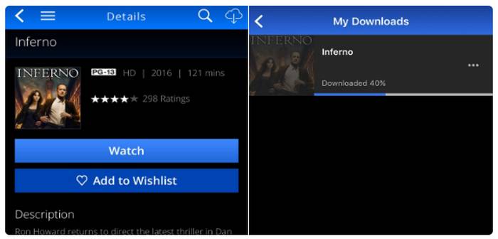 descargar películas playstation video app