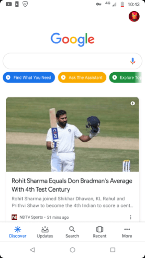 Nueva interfaz de la app Google muestra reemplazo de Voice Search