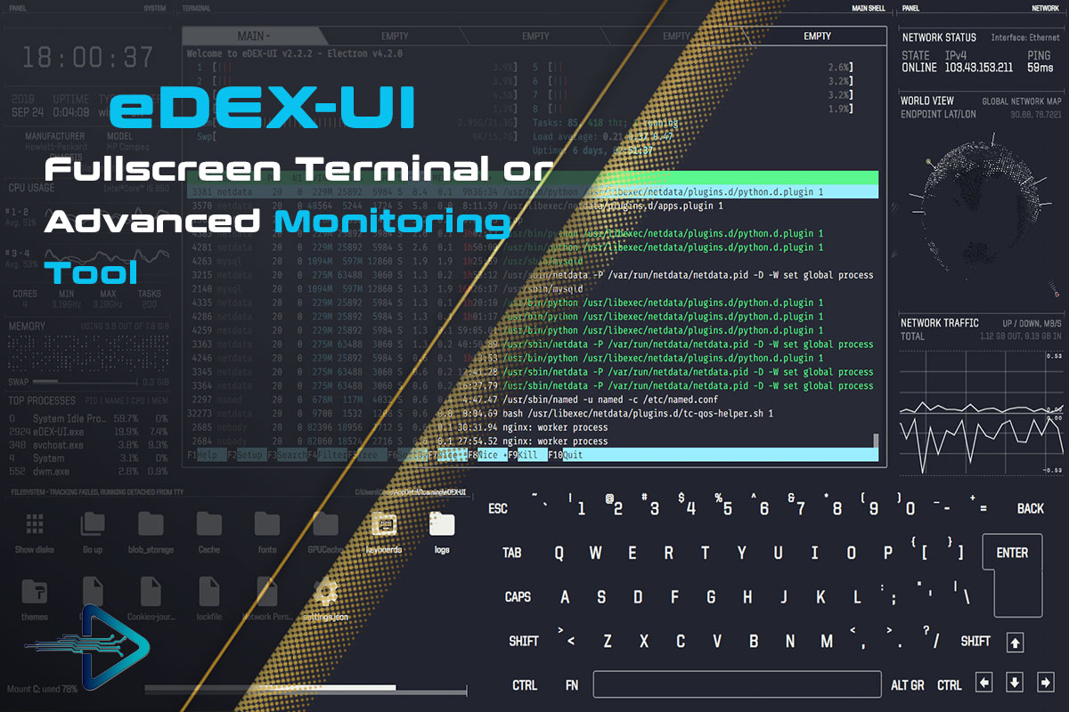 Conozca eDEX-UI, un emulador de terminal Linux inspirado en la ciencia ficción