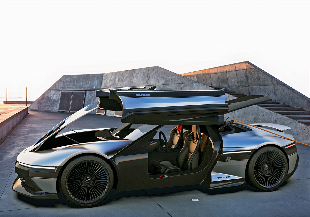 ¡Increíble! te presentamos un moderno superdeportivo DeLorean DMC-12 2020, mira que bien se ve (+fotos)