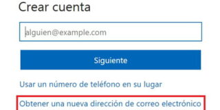 Crear cuenta Hotmail correo electrónico